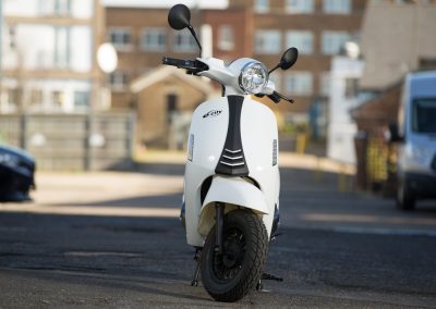Electric scooter test ride