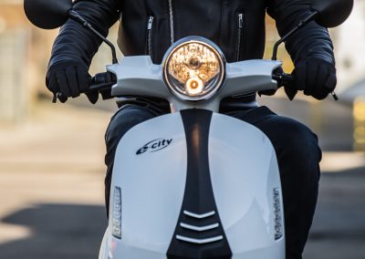Electric scooter in London