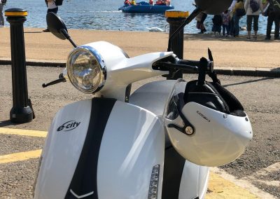 Electric scooter in London