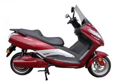 Electric scooter test ride