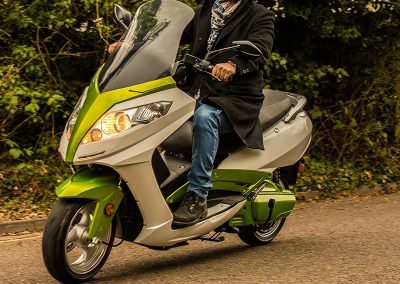 Electric scooter in London